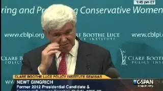 Newt's speech at the Clare Booth Luce Policy Institute Part 2