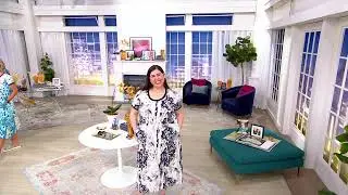 LOGO by Lori Goldstein Cotton Modal Print or Solid Dress on QVC
