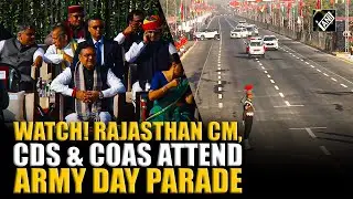 Jaipur: Rajasthan CM, CDS and COAS attend Army Day Parade 2026
