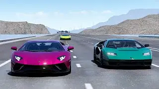 Assetto Corsa | Lamborghini Showdown! Aventador S vs SV vs Ultimae vs Countach vs Sian FKP vs Veneno