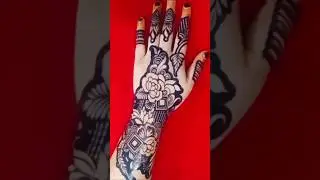 Tried affordable and reuseable mehndi sticker/how to apply mehndi sticker#mehndistencil#viralsticker