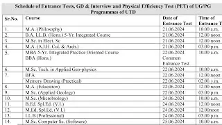 KUK PG Entrance Exam Dates 2024 #lifesciences #mducee #kuk #mdurohtak #msczoology #mscbotany #mdu