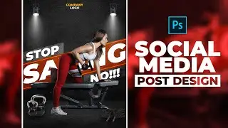 Design Creative Gym Social Media Post Design In Adobe Photoshop