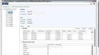 Dynamics AX 2012 - Ledger Calendar