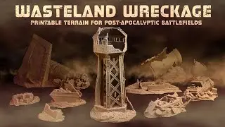 Wasteland wreckage - 3D printable terrain for post apocalyptic tabletop games