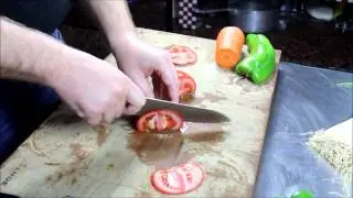 D6 & D7 Maestro Wu Bombshell Steel Chef Knives Cutting Demo - Jende industries