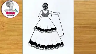 How to Draw Beautiful Girl Drawing | Beautiful Girl Drawing | Easy Sketch for Beginners 