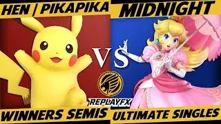 ReplayFX Smash Ultimate Winners Semis: PikaPika (PikaPika) vs. Midnight (Peach)