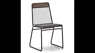 NEO 250153E Sled Base Dining Chair Wicker Seat