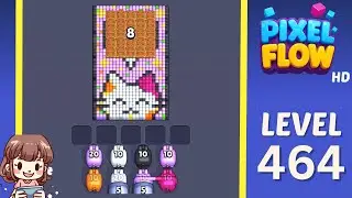 Pixel Flow Level 464 Solution Walkthrough