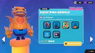 HOW TO GET KING GHIDORAH, MOTHRA SKIN IN FALL GUYS! (Kaiju King Bundle)