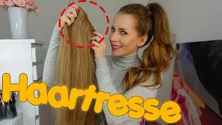 Wie mache ich mit einer HAARTRESSE einen ZOPF in NUR EINER MINUTE?!