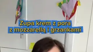 Zupa krem z pora. Zupa porowa. Pomysł na pora. Szybki obiad. Obiad w 15 min. Grzanki. Por. Obiad