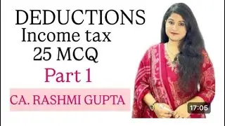 Deductions | Income Tax| 25 MCQ#part1#tax #incometax #deductions #mcq #youtube #videofeed #views #yt