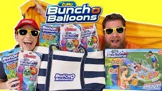 Bunch O Balloons  And Water Slide Wipeout