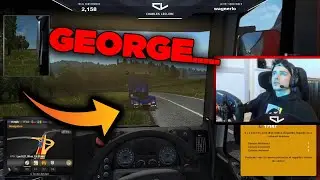 Leclerc, Norris e Russell Playing Euro Truck Simulator Together 2020