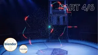 Holographic planet map: Particles, building a spherical mask  | Geometry Nodes Challenge, Part 4/6