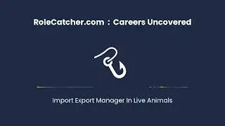 Import Export Manager In Live Animals : Careers Uncovered