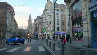 Lille auto-tour  Novembre 2025 - Driving in Lille city , november 2025 .