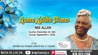 Leanna Agatha Thomas Funeral Service
