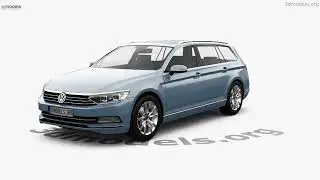 Volkswagen Passat (B8) variant 2017 3D model by 3DModels.org