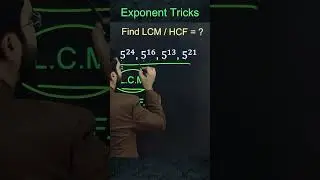 LCM and HCF of Exponent tricks | #tricks #maths #shorts #short #katarsinghclasses #youtubeshorts