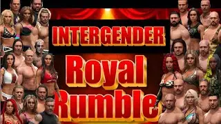 WWE2k24 Intergender Match 2025 Royal Rumble Men vs Women Match NO MODS!