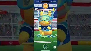 Pikachu solo World Championships Pikachu Raid Battle #pokemongo #shorts