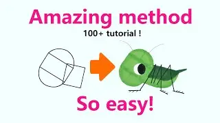 Simple tutorial for kids / 030/ Cricket / #kids # how to draw