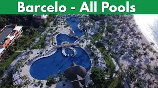 We swam in all the pools at Barcelo Maya Riviera