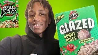 NEW Apple Jacks GLAZED Donut Holes Review* (Apple Cinnamon)