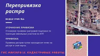 ГИС MapInfo 12. Кадастровые работы. - №6. Перепривязка растра.