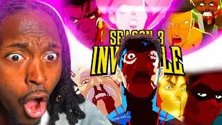 ANIME FAN Binges Entire *INVINCIBLE* Season 3 (Invincible season 3 reaction)