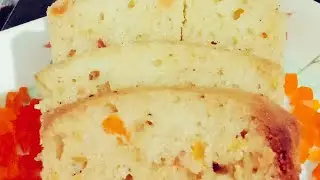 SLICE CAKErecipe/Instant and easiest tutti fruity SLICE cake T time बेकरी सारखा केक आता घरीच बनवु या