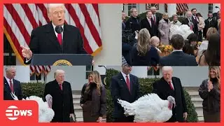 FULL SPEECH: President Trump & First Lady Pardons &ldquo;Gobble&rdquo; in Historic Thanksgiving Ceremony | AQ1E