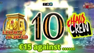 LOW STAKE CHALLENGE  ON WILD FLOWER-CHAOS CREW-BOOK OF RA-LEGACY OF DEAD -BIG WINS ?? #slot