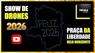 Show de drones ilumina a virada de 2026 na Pra&ccedil;a da Liberdade | Belo Horizonte | Filmagem HDM