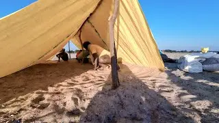 River Camping in Village | नदीत सुंदर Tent उभारला | Fishing Vlog