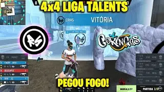 LIGA TALENTS 4x4 - CRIAS VS CORINGAS PEGOU FOGO! CLIPS FF
