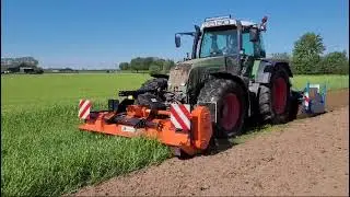 Perfect frontklepelmaaier in combinatie met de Imants wx 38 spitmachine