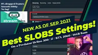 Newest & Best Settings For Streaming on SLOBS (SEP 21) [Apex & Warzone for a Single Mid-grade Laptop