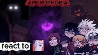Demon Slayer react to TANKFISH Roblox Apeirophobia:Roblox Backroom Experience