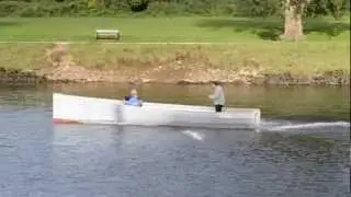 First trial run for the 26 ft Nigel Irens designed Launch 'GRETA'