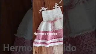 Vestido nube tejido a crochet #crochet #vestidodeni&ntilde;a#tutoriales