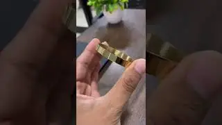 One Diamond Premium Stainless Steel Gold Bracelet for Men