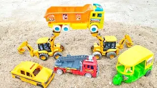 खाली गाड़ी गाड़ी निकाला बालू से  / Car Cartoon / Helicopter Video / Monster Car / Cartoon Gadi