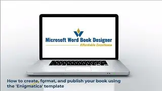 How to format a fiction book for self-publishing using Microsoft Word - Enigmatica template (fast)