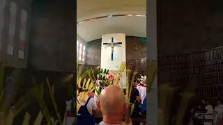 Jesus Cross and Priest Palm Sunday Church Manila Philippines #shorts #jesus #philippines #viral