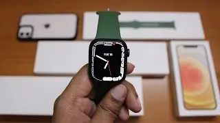 Apple Watch Series 7 (Green/Clover, 41mm) 🍎⌚ Unboxing & Set-up | India