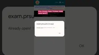 prsu already open problem? ll prsu exam form 2025 #prsuuniversity #shorts #cg_knowledge_adda